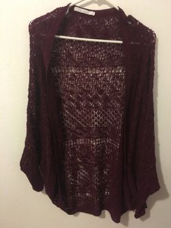 Size S burgundy cardigan