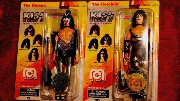 Mego KISS Gene & Paul action figures