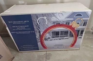 9ft Christmas Ornament Arch with 690 Twinkle LED Lights