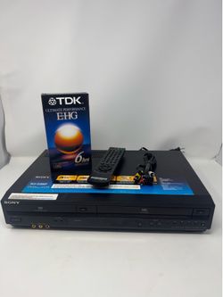 Sony SLV-D380P DVD VCR VHS Combo Player w/ Remote, RCA cable, Tape Tested Works!