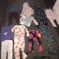 Baby girl clothes size 12 months 12/18 months