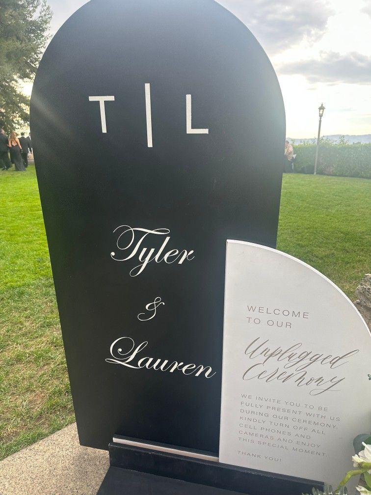 Wedding Unplugged Sign