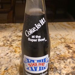 Vintage Coke Bottle 1984 Super Bowl