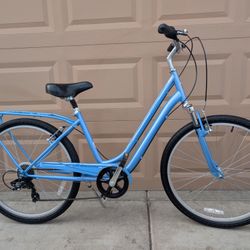 26"x2.0. SCHWINN WOMENS BEACH CRUISER BIKE. (M).1X7 SPEEDS. LIKE NEW WITH FRESHLY TUNE UP 👌🏼