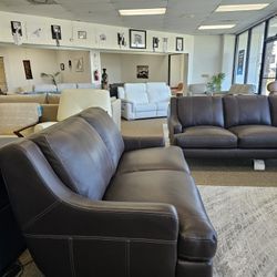 100% Real Leather Comfortable Sofa- Collyn 