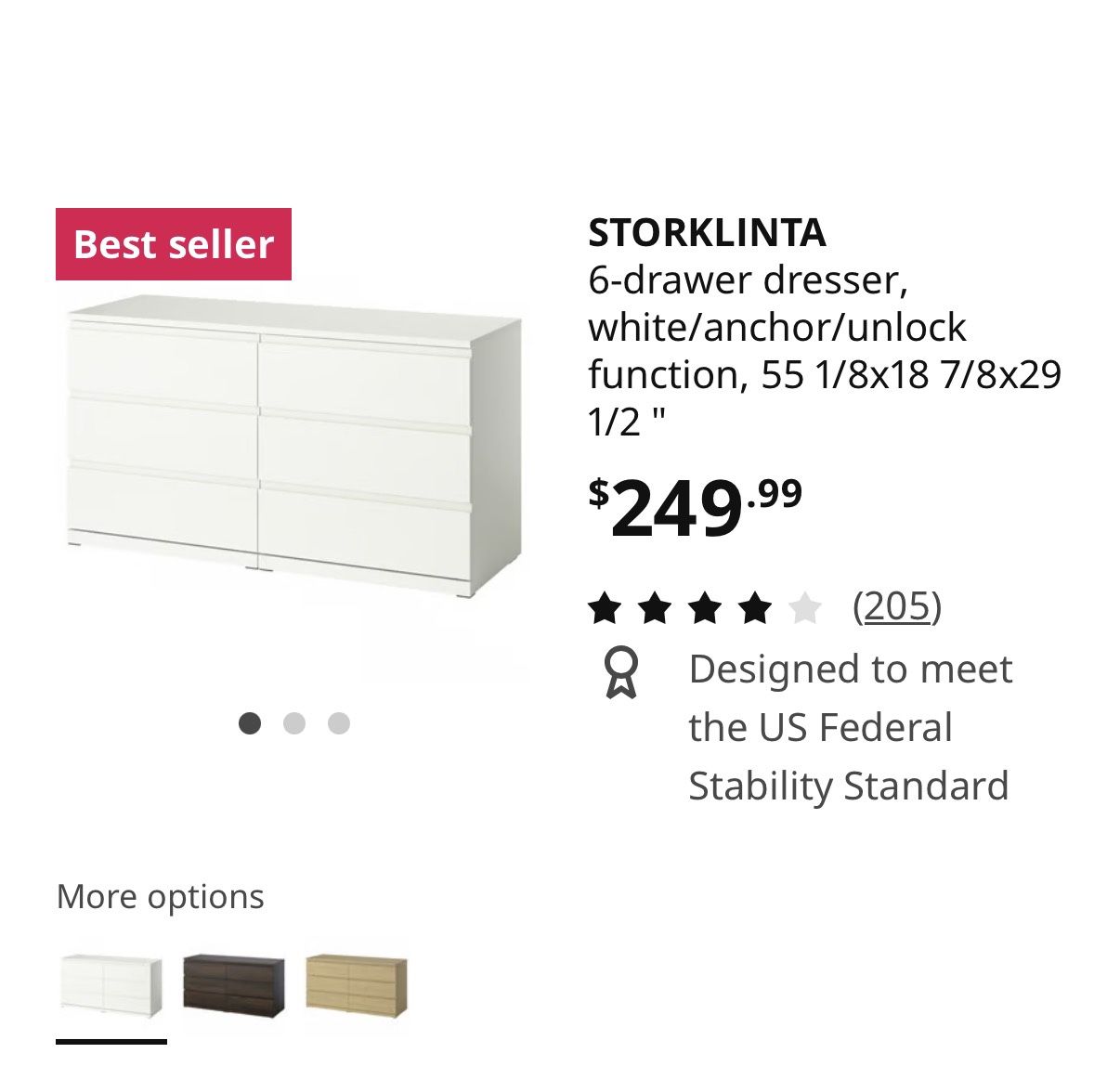 IKEA 6 Dresser Drawer