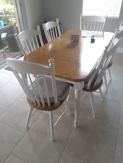 6chairs Rectangle Table Oak Finish