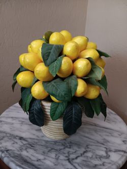 $15 Lemon Table/Kitchen Decor Piece Faux Looks So Real. 10"