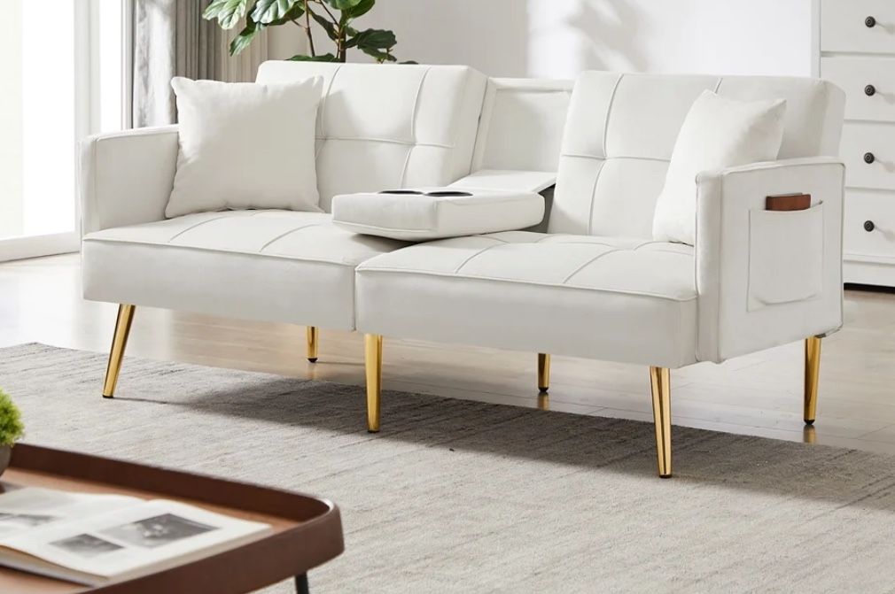 Used White Futon