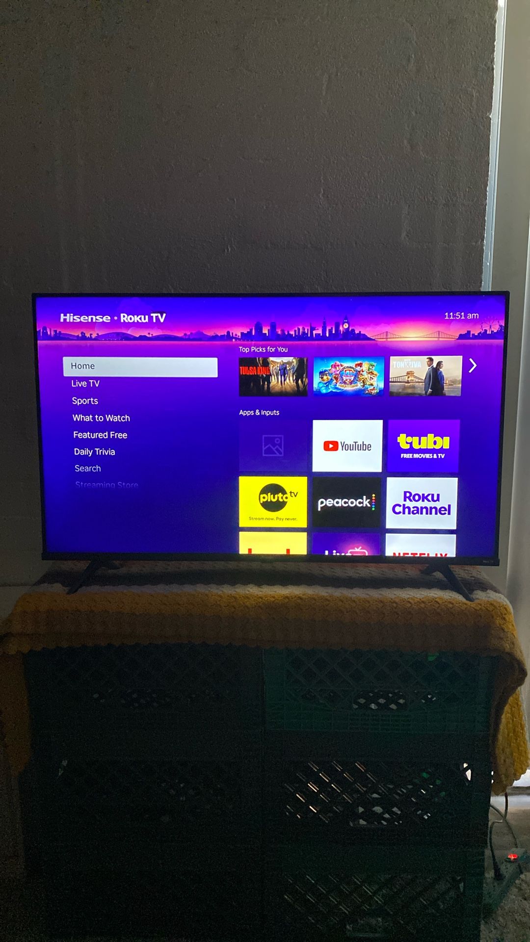 4K Ultra High Definition 43” Smart Tv With Roku 