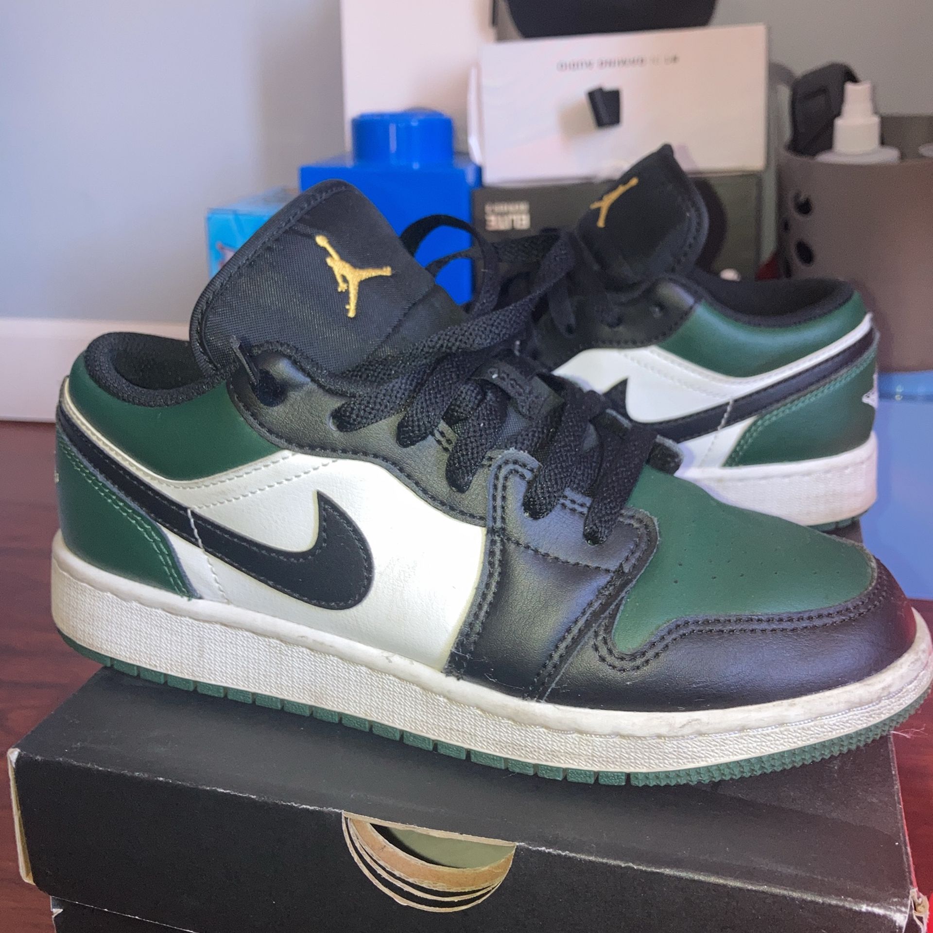 2021 Air Jordan 1 Low GS 'Green Toe'