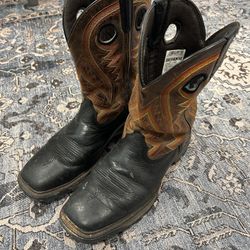 Durango Western Boots Men’s 9.5 Slip Oil Resistant Work Square Toe