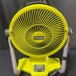 RYOBI ONE+ 18V Cordless Hybrid WHISPER SERIES 12 in. Misting Air Cannon Fan Kit with 4.0 Ah Battery and Charger: MAKE OFFER!!!!