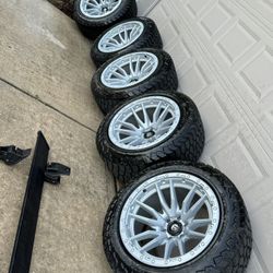 22x12.50r22 RR FUEL REBEL X 5 Pwder Coated Silver 