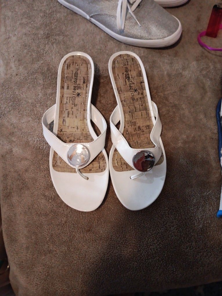 White Sandals Sixe 9.5