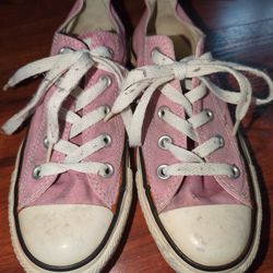 Converse All Star Women's Pink Canvas Sneakers Size 4