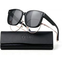 New Polarized fit over glasses sunglasses for women men, UV400 TAC lenses, lightweight TR90 wraparound frame for driving  FIT OVER PRESCRIPTION GLASSE