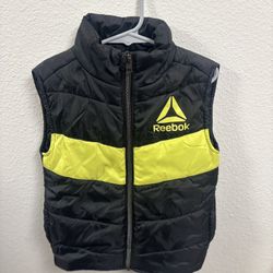 Black and Yellow Puffer Vest Size 5 