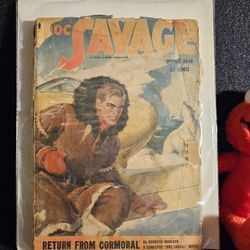 DOC SAVAGE RARE ISSUE RETURN FROM CORMORAL SPRING 1949 PULP WOOD MAGAZINE (FAIR)