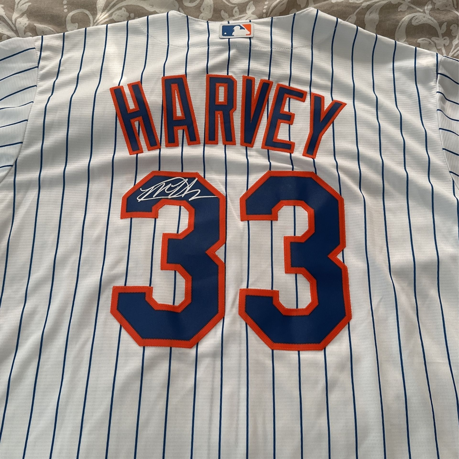 Autographed New York Mets Jersey Matt Harvey (the Dark Knight)