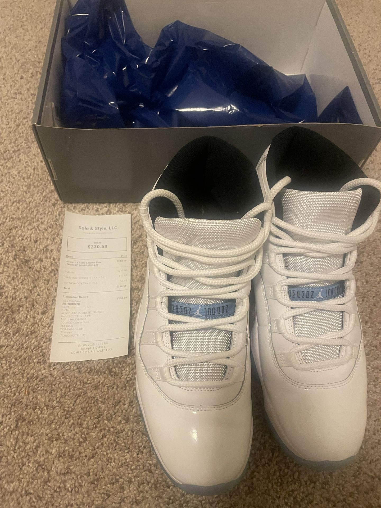 Jordan 11 Legend Blue