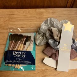 New make up brushes and hair scrunchies