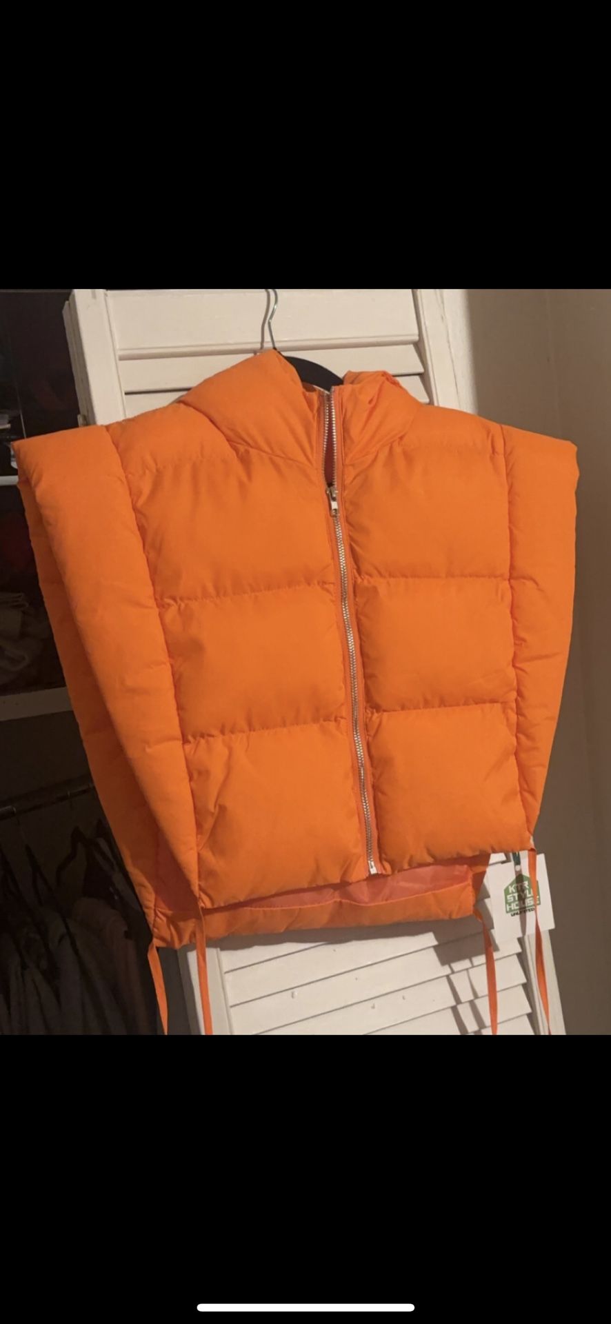 Orange Puffer Vest