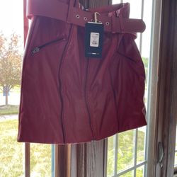 Fashion nova Pleather Skirt Size Small 
