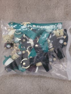 Starbucks Bear & Cup Keychains