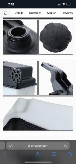 WW#17 OEM-RT-HY3014114 OE Style Coolant Overflow Reservoir Tank w/Cap Compatible with 07-09 Santa Fe / 11-15 Sorento