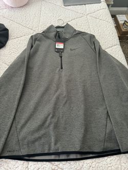 Nike men’s quarter zip grey top brand-new with tag size X large