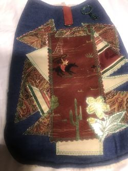 Dog Rodeo Jacket lined with fleece Handmade. New