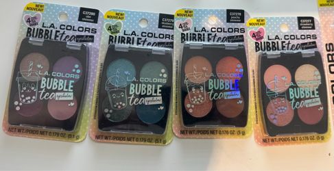 L.A. Colors Bubble Tea Eyeshadow Palettes – Set of 4