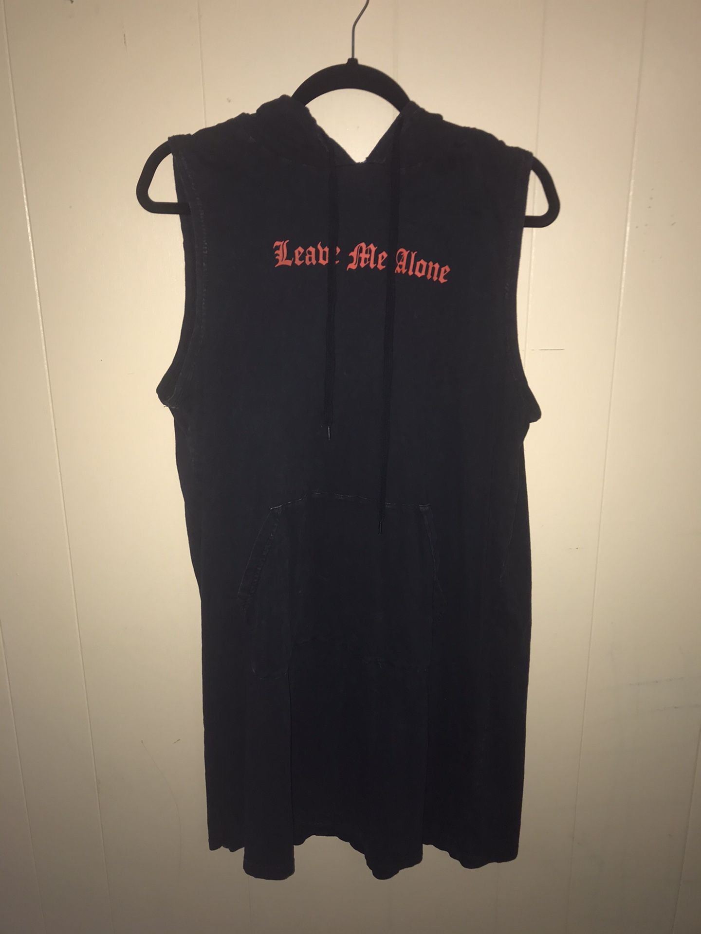 Hot Topic Leave Me Alone Casual Hoodie Dress