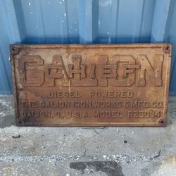Chief Galion Iron Sign