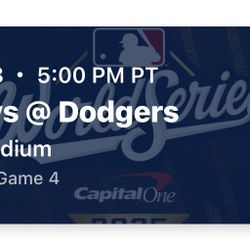 World Series Game 4 Dodgers vs Blue Jays 10/28/25