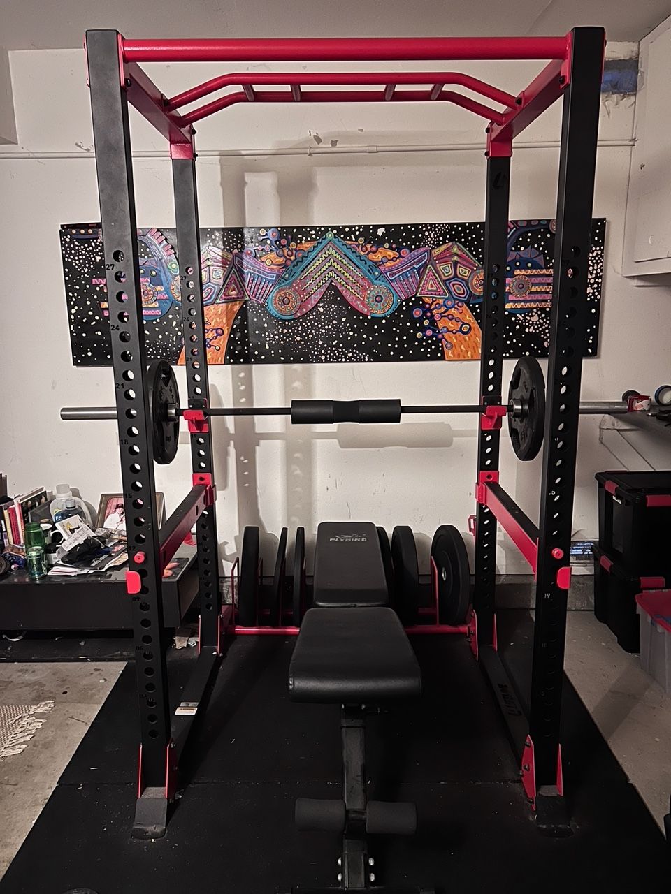 Squat Rack And Weight Bench
