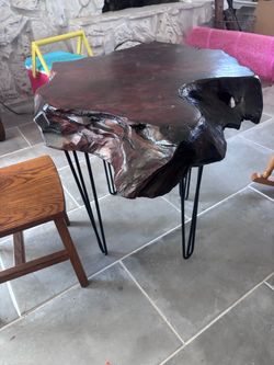 Solid wood coffee table