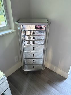 Mirrored Jewelry Armoire