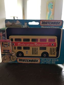 Vintage Matchbox Berlin Bus