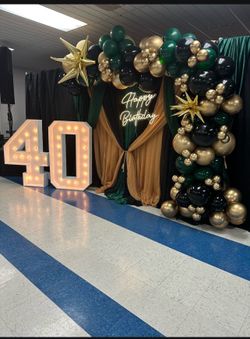 BALLOON GARLANDS AND BACKDROP