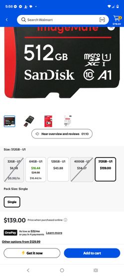 SanDisk 512GB ImageMate microSDXC UHS I Memory Card - Up to 150MB/s - SDSQUAC-512G-Aw6ka . BRAND NEW SEALED
