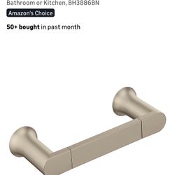 Moen Genta LX Brushed Nickel Modern 6.8-Inch Length Hand-Towel Bar