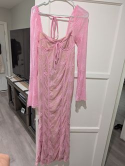 Pink Maternity Dress