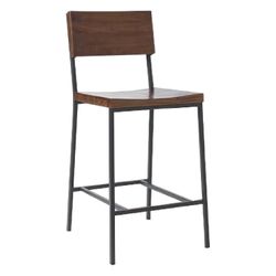 West Elm Solid Wood Walnut Finish Barstools 