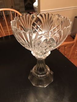 Large Glass Punch Bowl