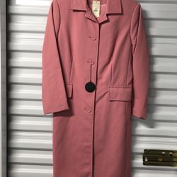 NWT WOMEN'S Size Small Pink  Trench Coat by Express lined.   