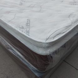 QUEEN ORTHOPEDIC MATTRES AND BOX SPRING‼️‼️‼️
