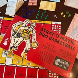 Vintage 1979-80 Strat-O-Matic Pro Basketball Board Game – Complete w/ Rosters & Score Sheets