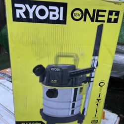 RYOBI ONE+ 18V Cordless 4.75 Gallon Wet/Dry Vacuum (Tool Only)